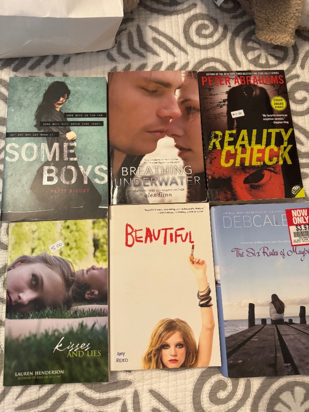 Set of 6 Young Adult Fiction Books - Good Condition